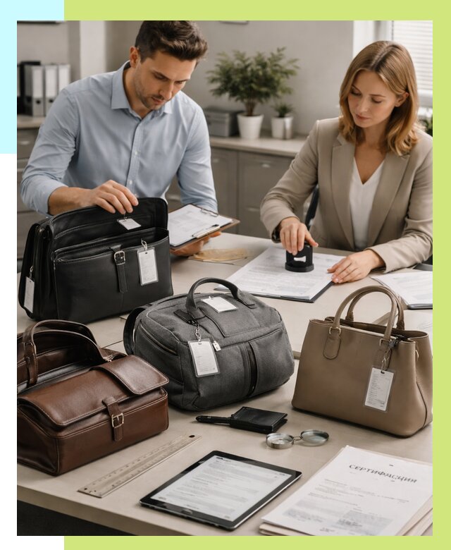 Сертификация сумок в Канске от 8197 руб. | Алешин-Кнс