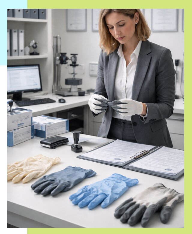 Сертификация перчаток в Канске от 9290 р. | Алешин-Кнс