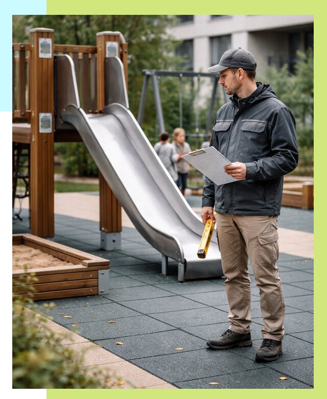 Сертификация детских площадок в Канске от 27323 р. | Алешин-Кнс