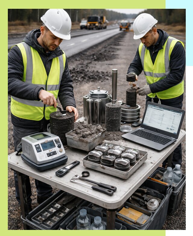 Сертификация асфальта: испытания и подтверждение в Канске