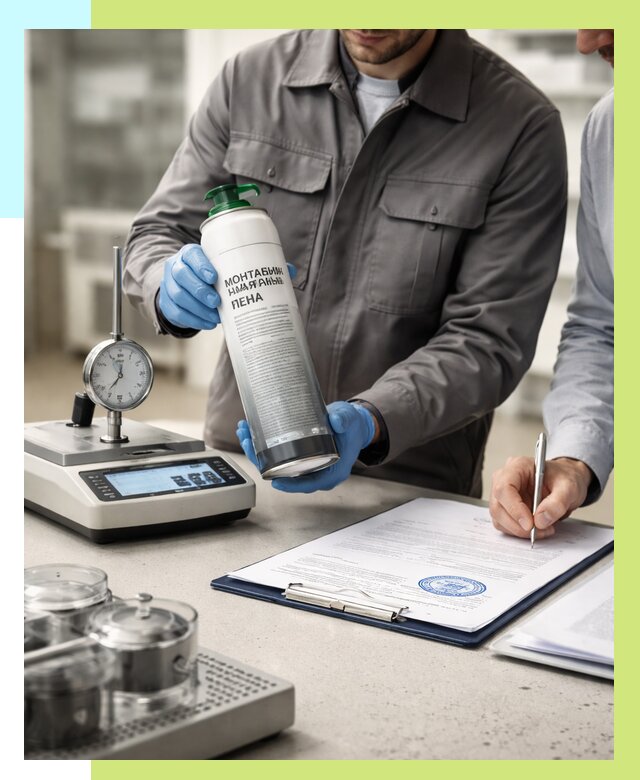 Сертификация монтажной пены в Канске от 16394 р. | Алешин-Кнс