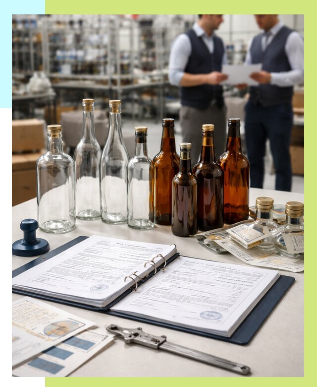 Сертификация стеклянных бутылок в Канске от 27323 р. | Алешин-Кнс