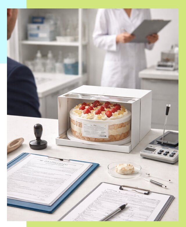 Сертификация тортов в Канске от 9836 р. заказать | Алешин-Кнс