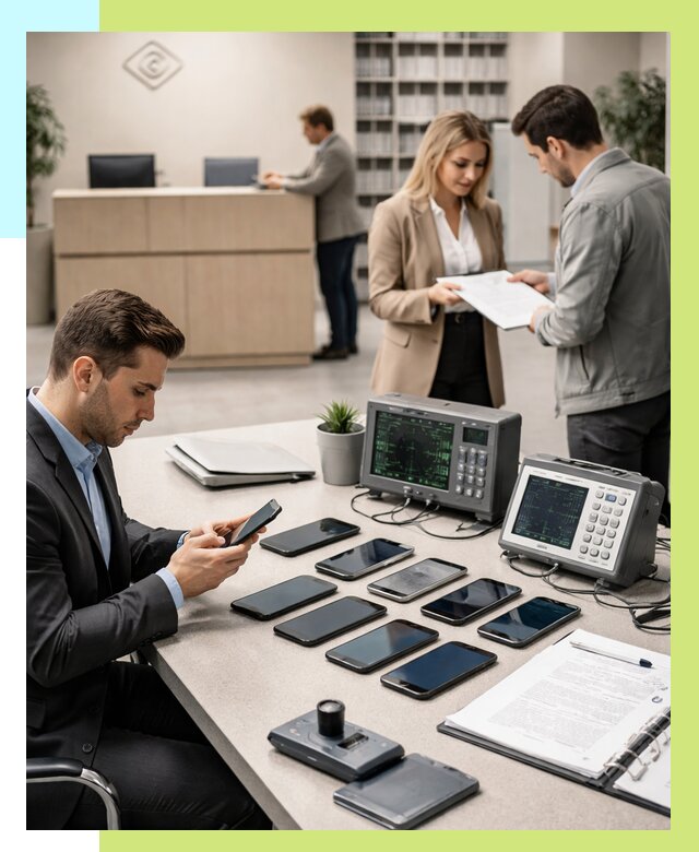 Сертификация телефонов в Канске от 27323 р. под ключ | Алешин-Кнс