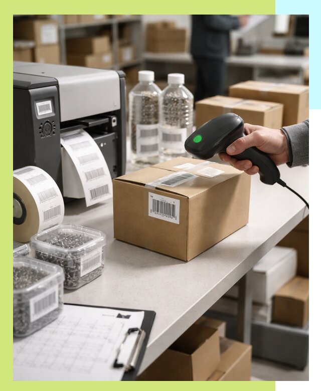 Штрихкодирование продукции и маркировка для продажи в Канске