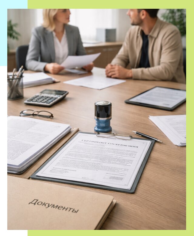 Сертификат соответствия на продукцию в Канске от 16394 р.|Алешин-Кнс