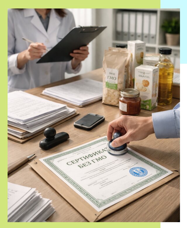 Получение сертификата Без ГМО для продукции в Канске